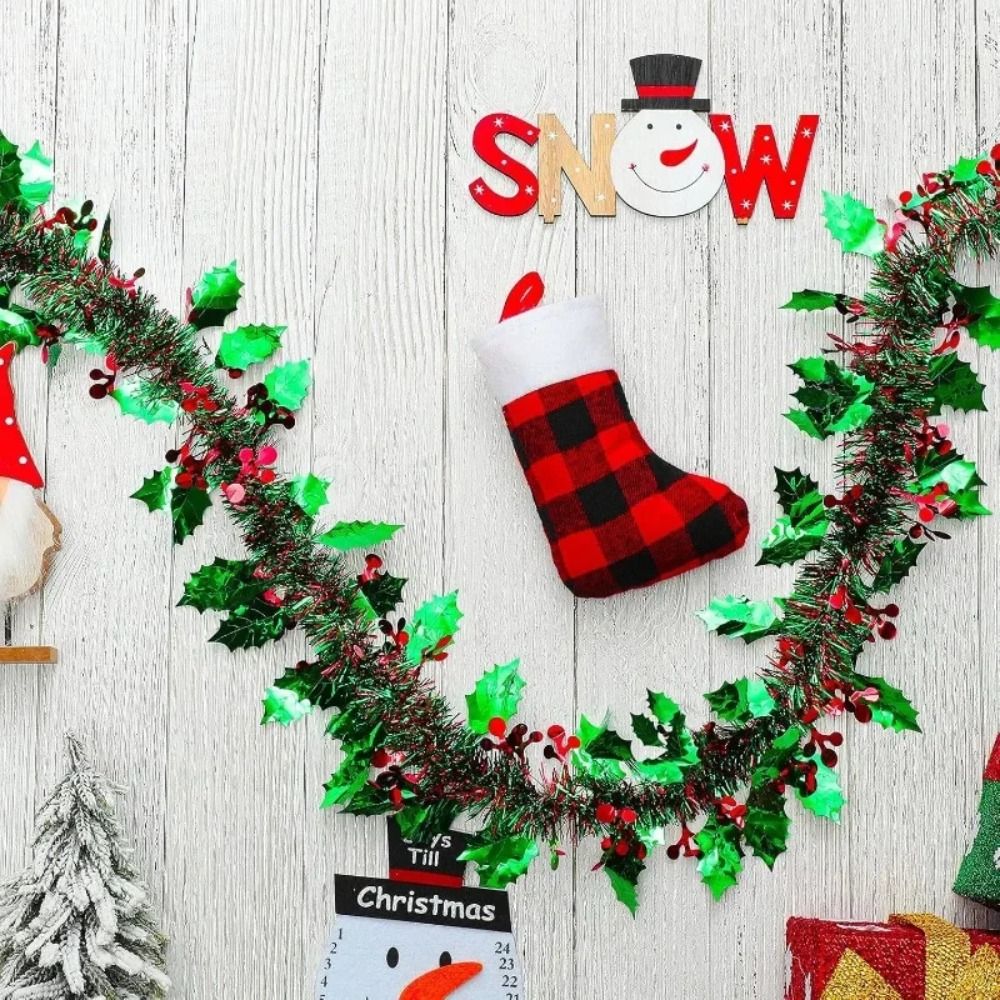 Tinsel Garland Decoration - 2 шт. многоразовые 2 м рождественские