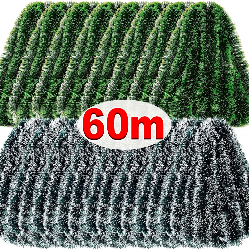 Tinsel Garland Decoration - 60/4 м Рождественские ленты с мишурой,