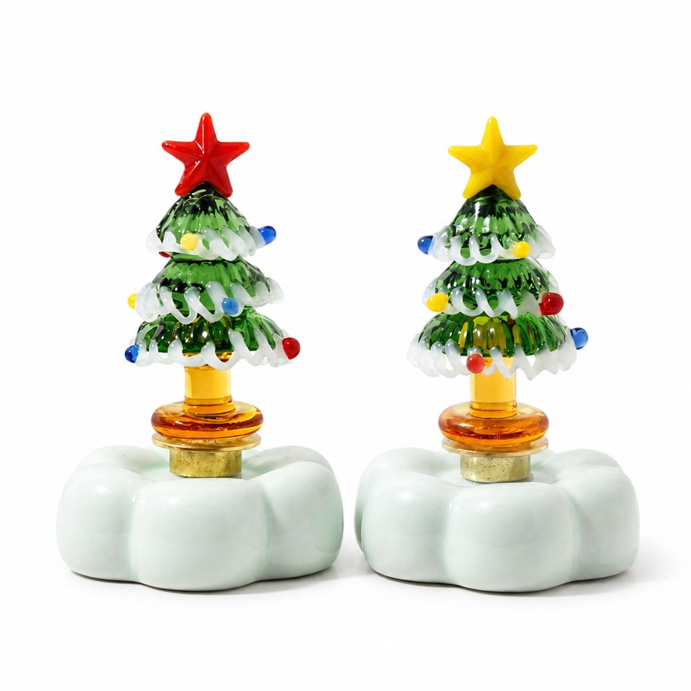 Star Tree Topper - Стеклянная фигурка рождественской елки в виде