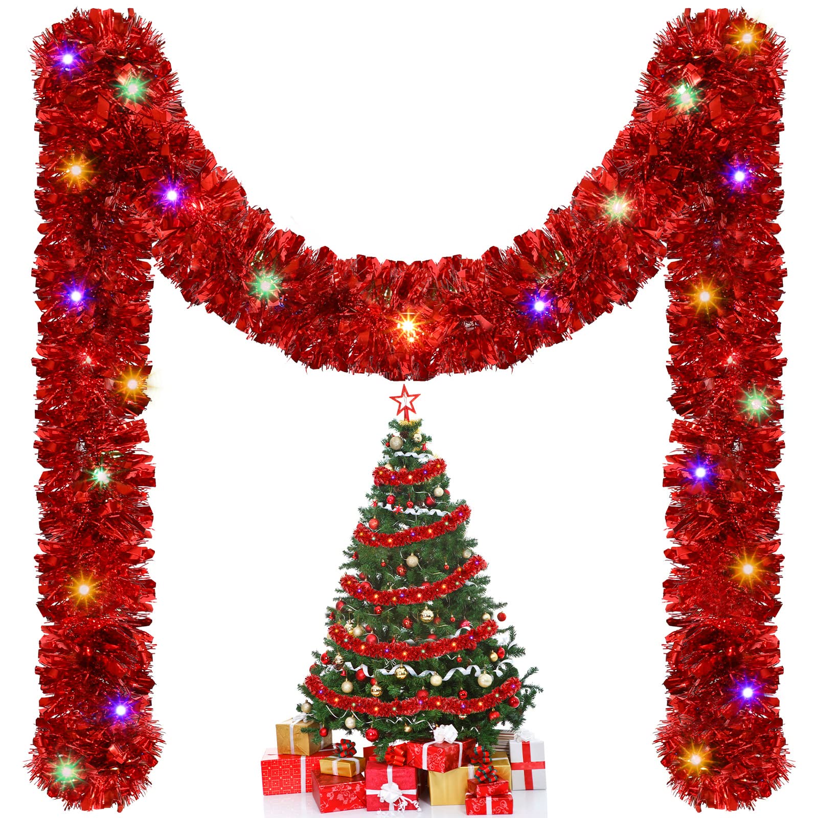 Tinsel Garland Decoration - 1/3 шт. 5 м рождественские украшения