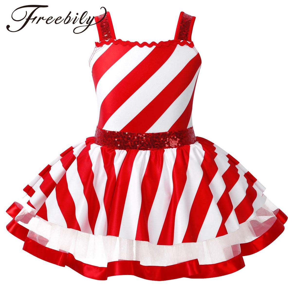 Elf Costume Christmas - Рождественский костюм яркой трости для девочек,