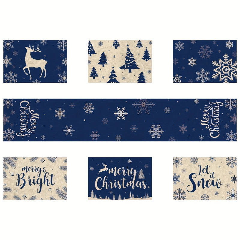 Набор рождественских подставок – обзор и цена Christmas Table Runner