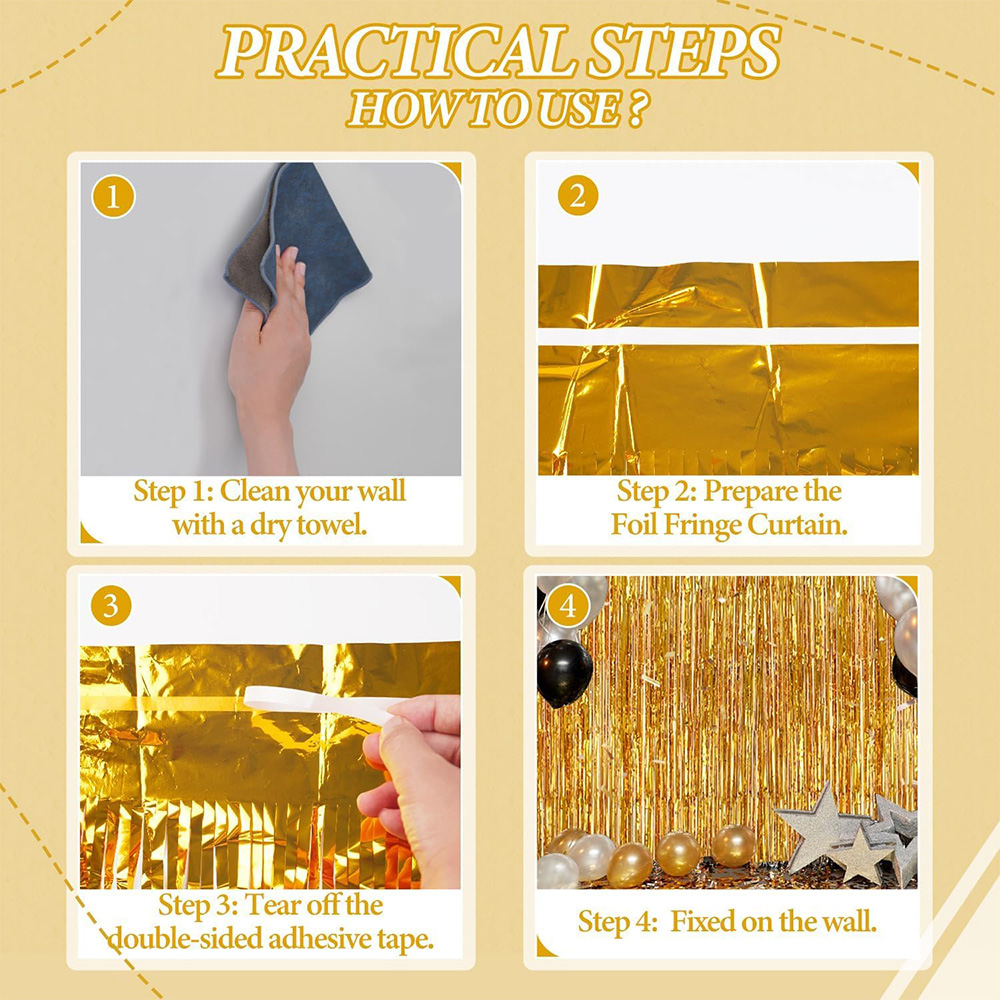 Набор из 2 штук: Золотые метал – обзор и цена Tinsel Garland Decoration